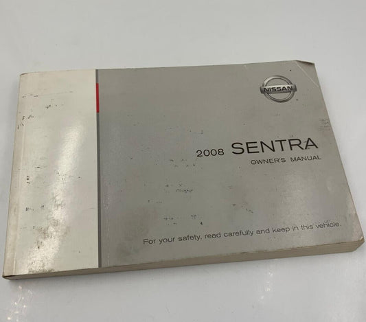 2008 Nissan Sentra Owners Manual Handbook OEM G03B34016