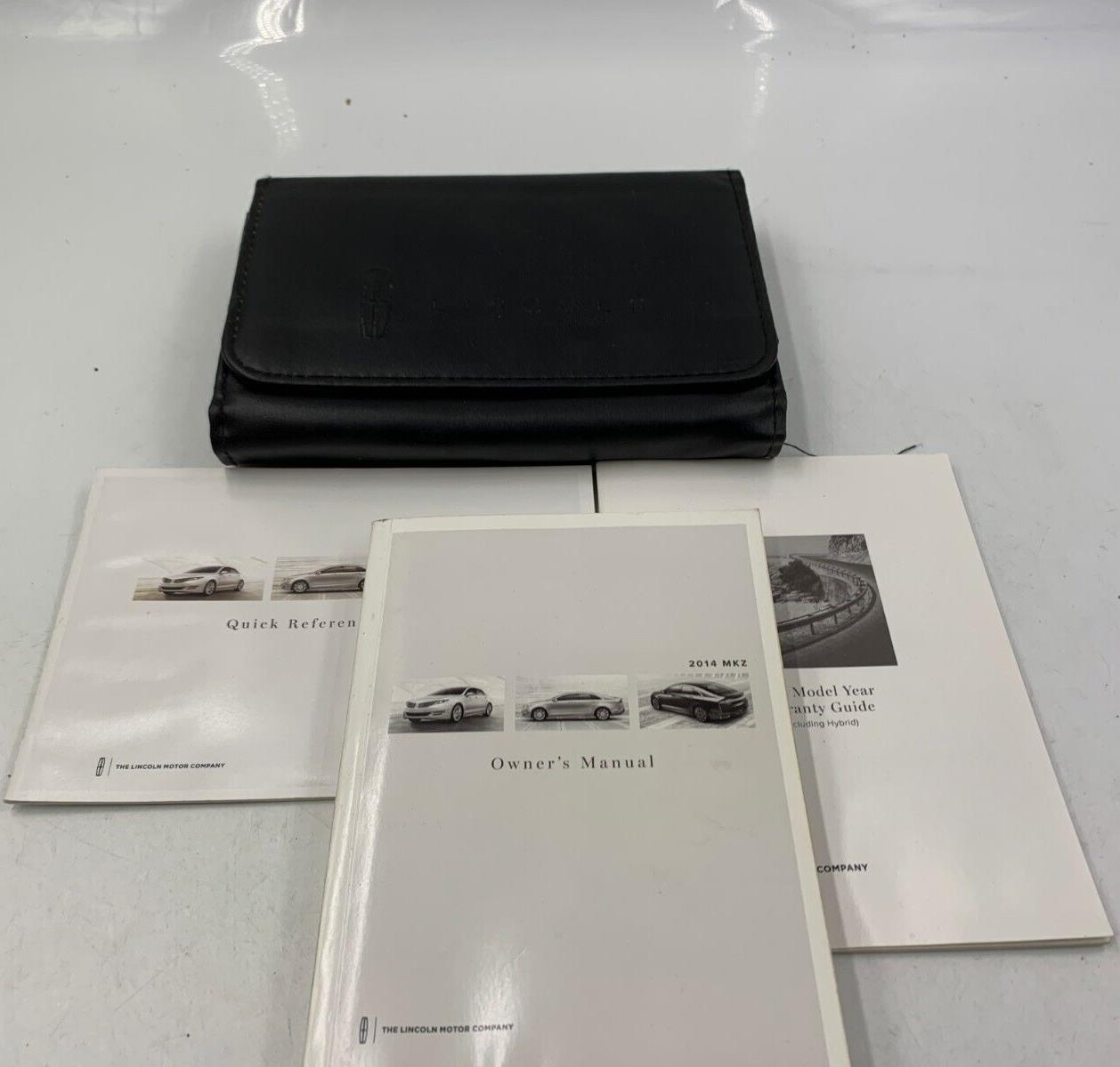 2014 Lincoln MKZ Owners Manual Handbook Set with Case OEM G02B51059