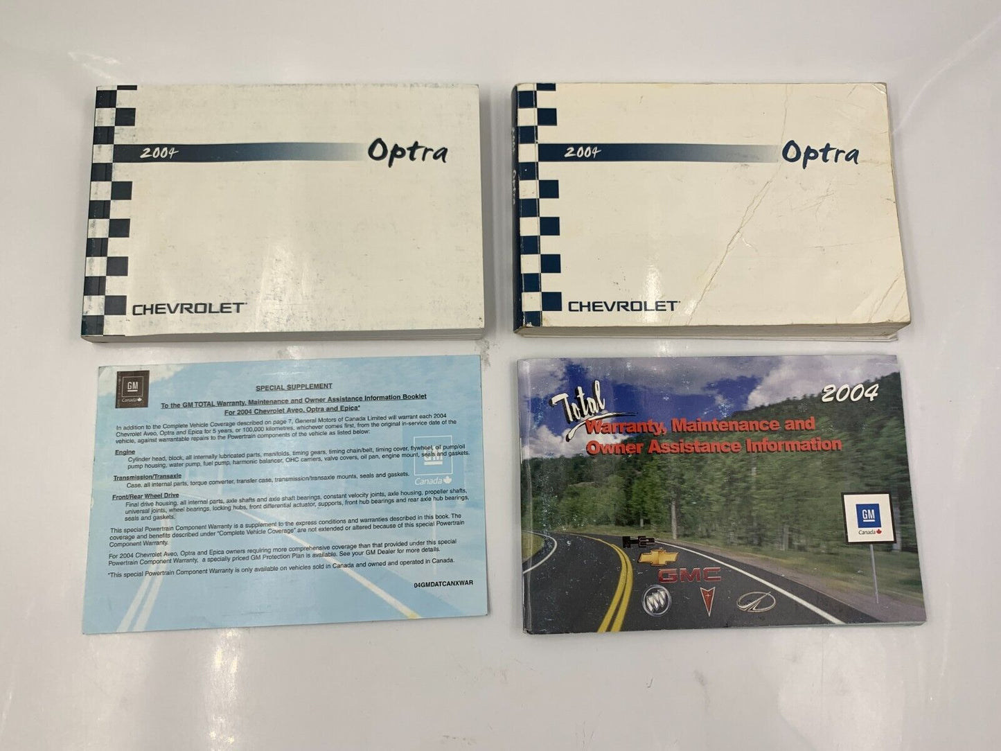 2004 Chevrolet Optra Owners Manual Set OEM G03B04040