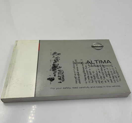 2005 Nissan Altima Owners Manual Handbook OEM G03B12023