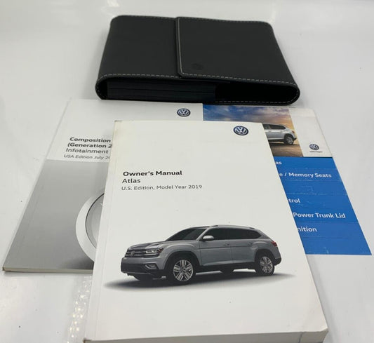 2019 Volkswagen Atlas Owners Manual Handbook Set with Case OEM G03B11022