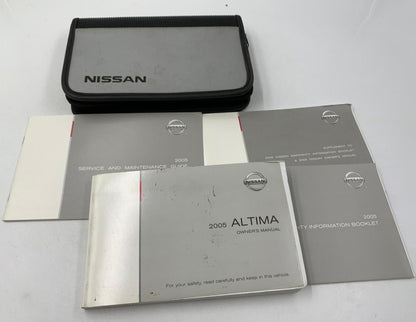 2005 Nissan Altima Sedan Owners Manual Handbook Set with Case OEM F04B42053