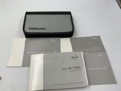 2005 Nissan Altima Sedan Owners Manual Handbook Set with Case OEM F04B42053