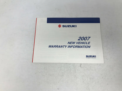 2007 Suzuki Vitara Owners Manual Handbook Set with Case OEM G04B06010