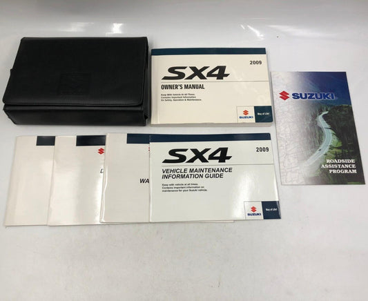 2009 Suzuki SX4 Owners Manual Handbook Set with Case OEM G02B05069