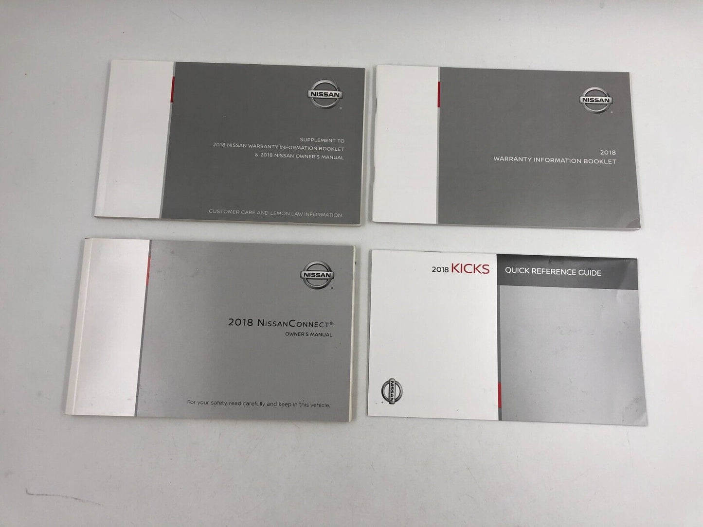 2018 Nissan Kicks Sedan Owners Manual Handbook Set with Case OEM F03B11019