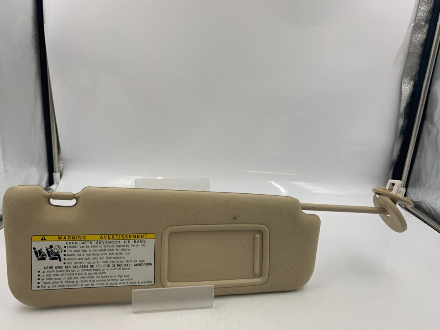 2010-2011 Lexus ES350 Passenger Sun Visor Sunvisor Tan OEM A04B53044