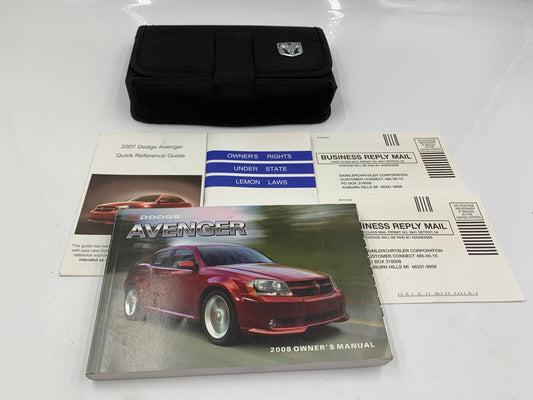 2008 Dodge Avenger Owners Manual Set with Case OEM E03B34023