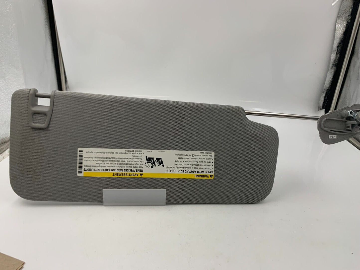 2014-2019 GMC Sierra 1500 Driver Sun Visor Sunvisor Gray OEM F01B03058