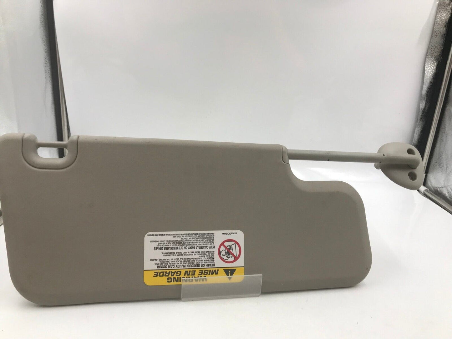 2009-2012 Dodge Ram 2500 Driver Sun Visor Sunvisor Gray OEM G01B43068