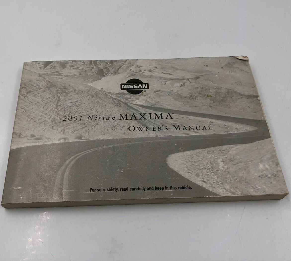 2001 Nissan Maxima Owners Manual Handbook OEM A02B28040