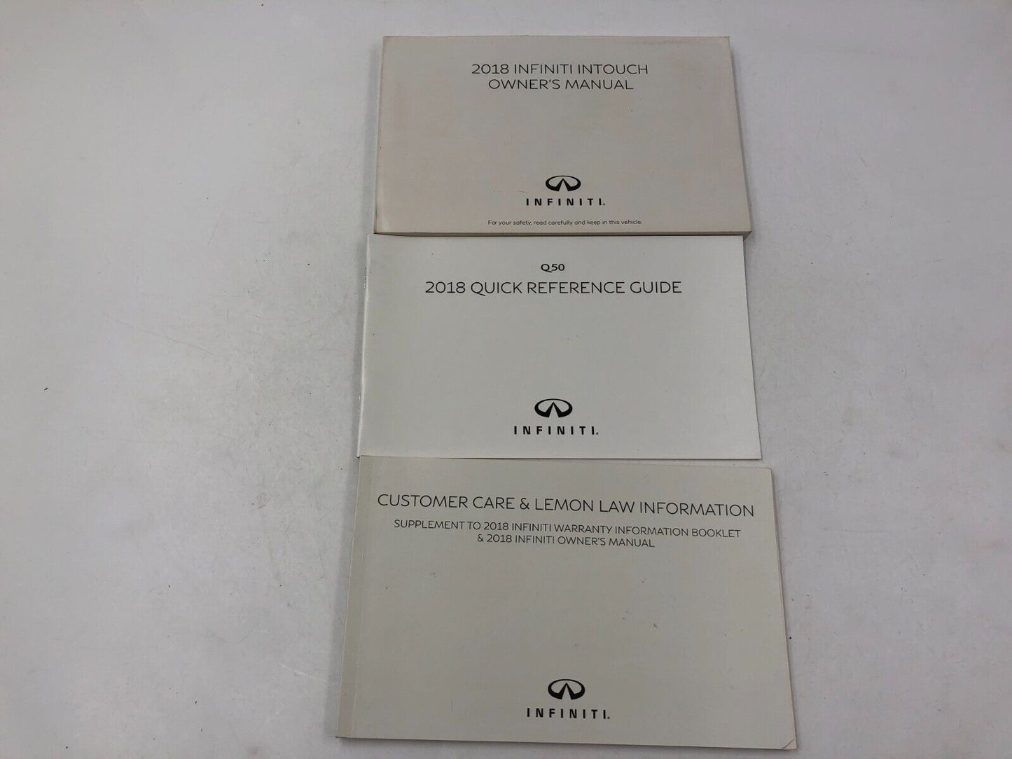 2018 Infiniti Q50 Owners Manual Handbook Set with Case OEM A04B13037