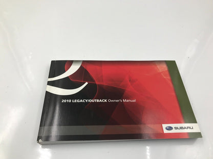 2010 Subaru Legacy Owners Manual Handbook Set With Case OEM F02B36063