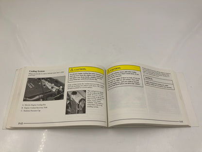 2003 Pontiac Vibe Owners Manual Handbook OEM C03B41020