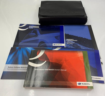 2010 Subaru Legacy Owners Manual Handbook Set with Case OEM C03B50023