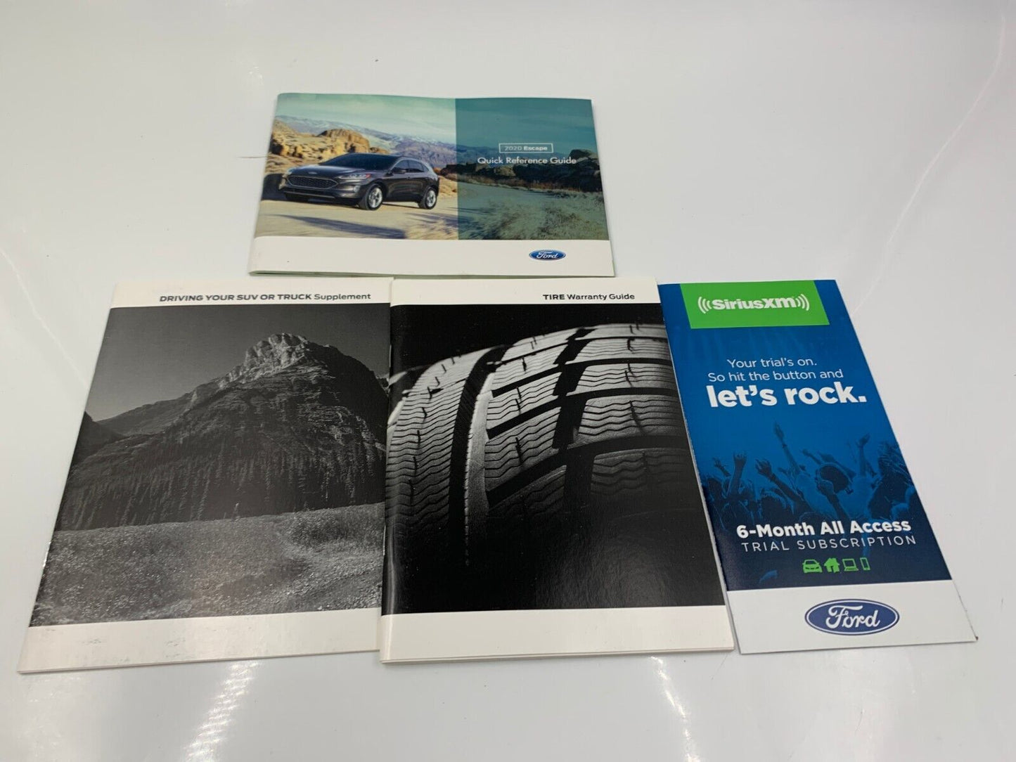 2020 Ford Escape Owners Manual Handbook Set with Case OEM B02B17039