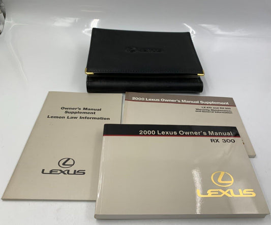 2000 Lexus ES300 Owners Manual Handbook Set with Case OEM D04B24043