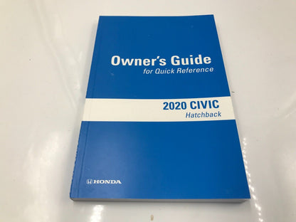 2020 Honda Civic Hatchback Owners Manual Set with Case OEM G02B02033