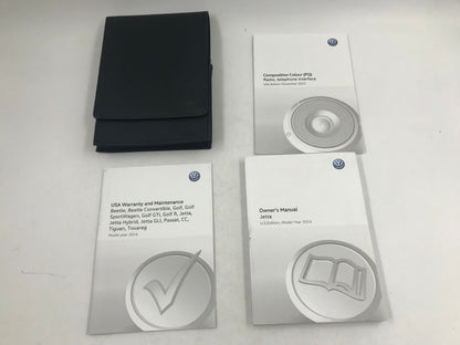 2016 Volkswagen Jetta Owners Manual Handbook Set with Case OEM H01B50007