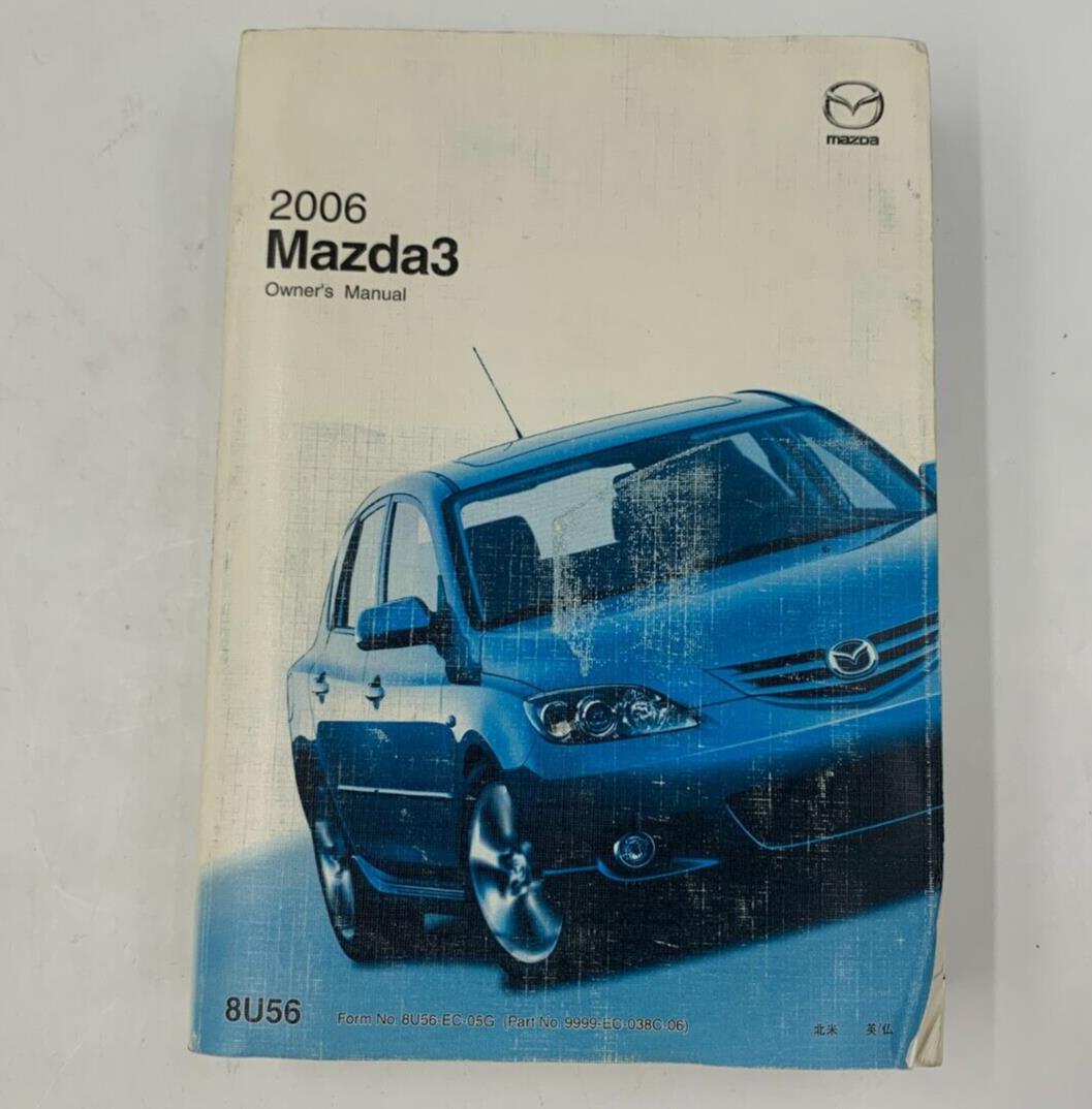 2006 Mazda 3 Owners Manual Handbook English + Spanish OEM E04B31023