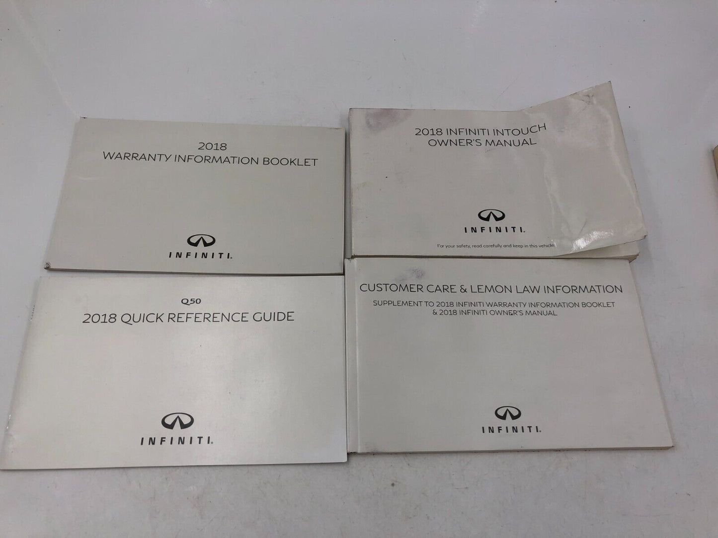 2018 Infiniti Q50 Owners Manual Handbook Set with Case OEM B01B30031