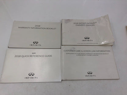 2018 Infiniti Q50 Owners Manual Handbook Set with Case OEM B01B30031