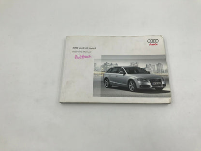 2009 Audi A4 Sedan Owners Manual Set with Case OEM K02B03004