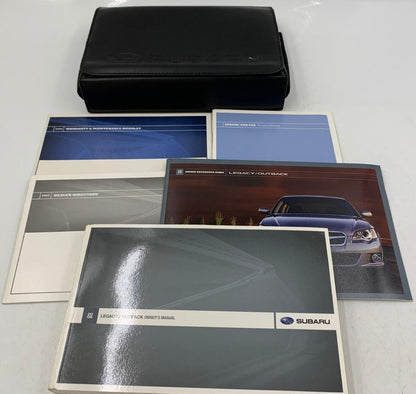 2008 Subaru Legacy Owners Manual Handbook Set with Case OEM E03B07021