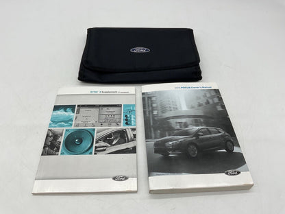 2016 Ford Focus Owners Manual Handbook Set with Case OEM H04B15011