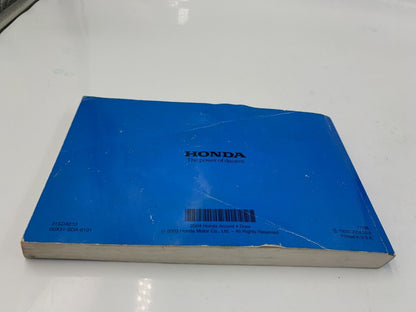 2004 Honda Accord Sedan Owners Manual OEM I04B38055