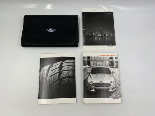 2014 Ford Fusion Owners Manual Handbook Set with Case OEM D04B16025