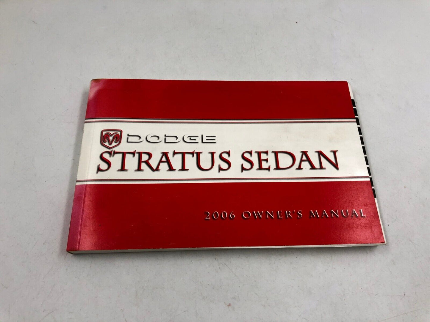 2006 Dodge Stratus Sedan Owners Manual Handbook Set with Case OEM C01B55050