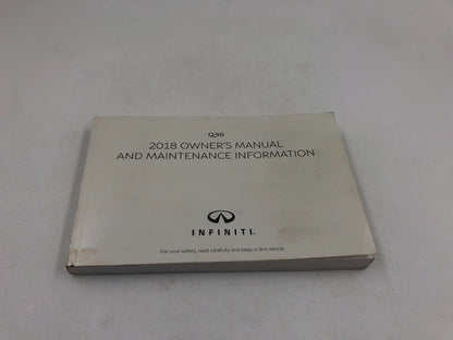 2018 Infiniti Q50 Owners Manual Handbook Set OEM E02B12043