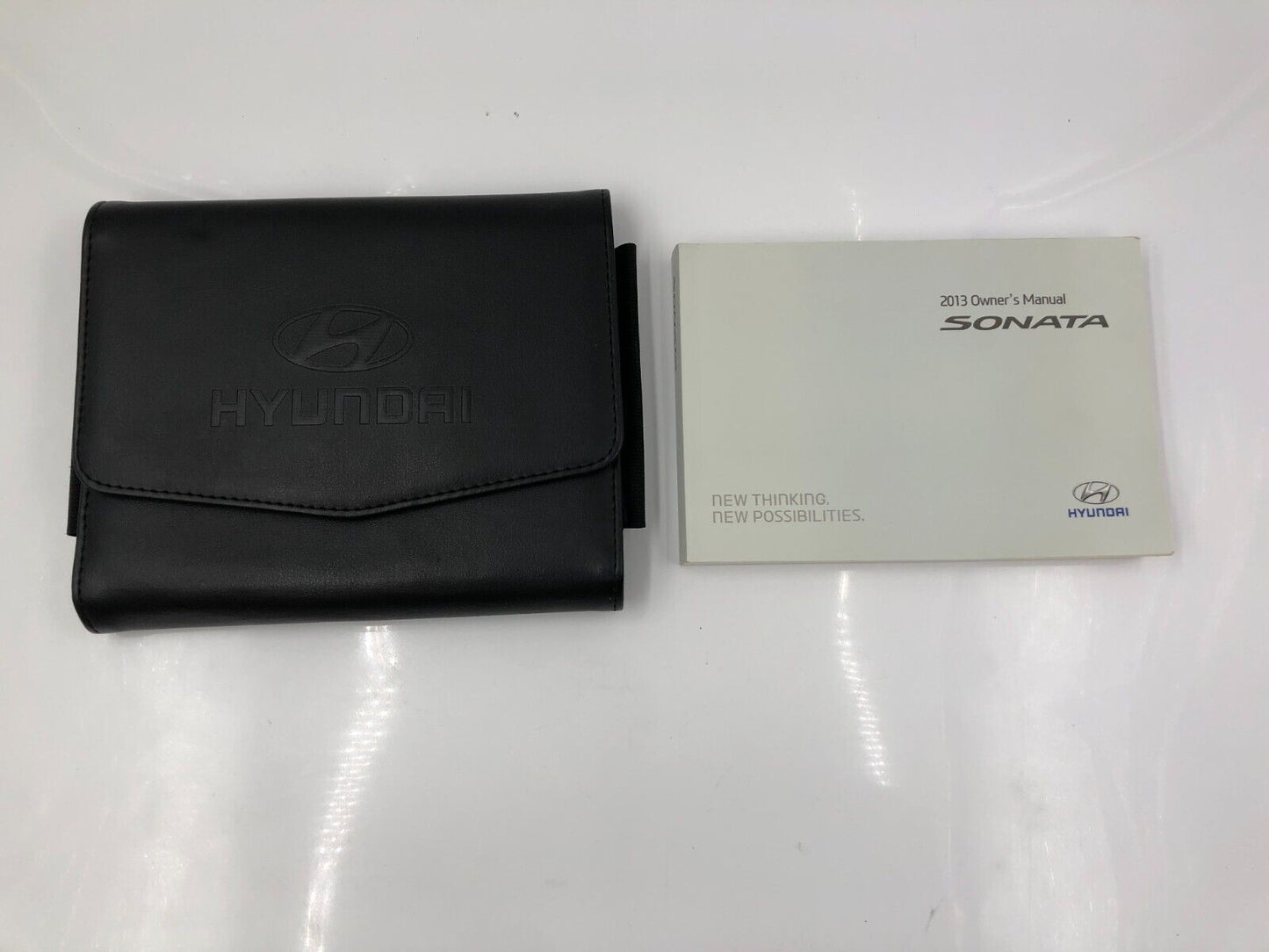 2013 Hyundai Sonata Owners Manual Handbook Set with Case OEM J03B56006