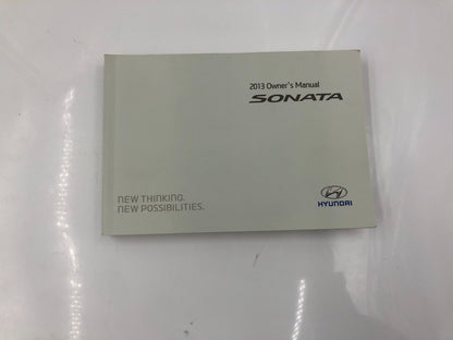 2013 Hyundai Sonata Owners Manual Handbook Set with Case OEM J03B56006