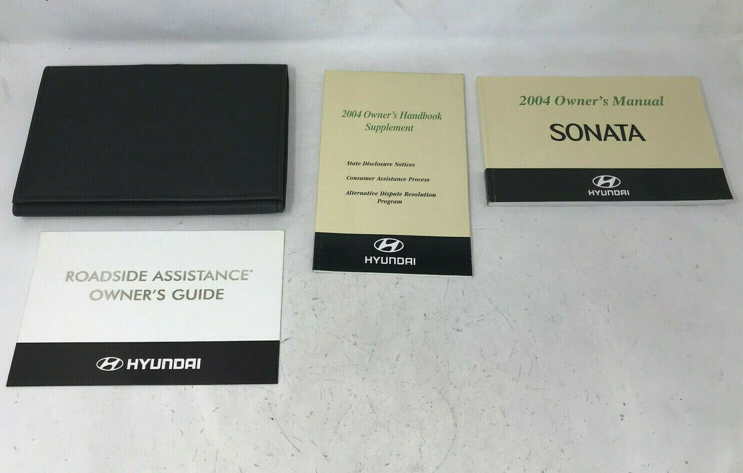 2004 Hyundai Sonata Owners Manual Handbook Set with Case OEM B02B06020