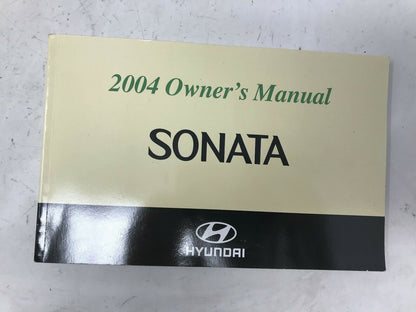 2004 Hyundai Sonata Owners Manual Handbook Set with Case OEM B02B06020