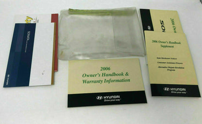 2006 Hyundai Sonata Owners Manual Case Handbook OEM C02B33023