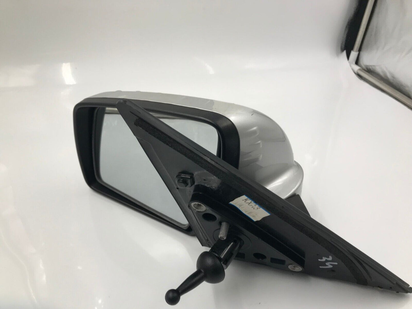 2010-2013 Kia Soul Driver Side View Manual Door Mirror Silver OEM E04B54070