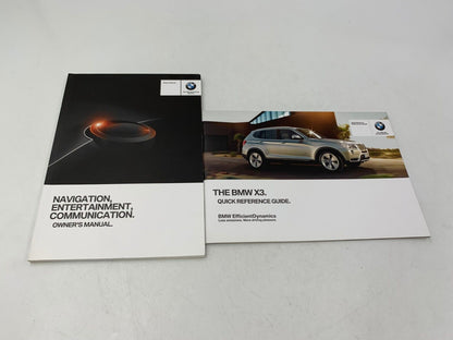 2013 BMW X3 Owners Manual Handbook Set with Case OEM C01B12027