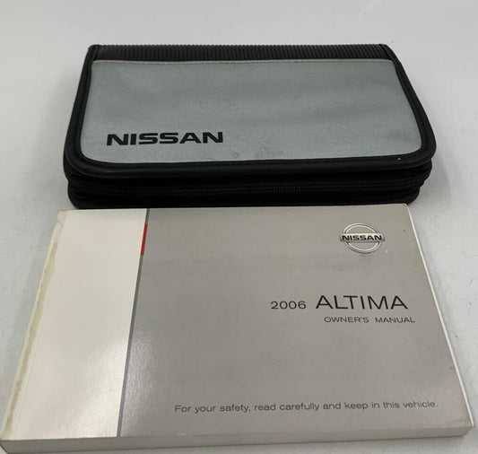 2006 Nissan Altima Owners Manual Handbook with Case OEM F02B05057