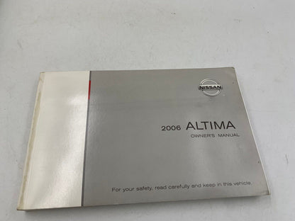 2006 Nissan Altima Owners Manual Handbook with Case OEM F02B05057