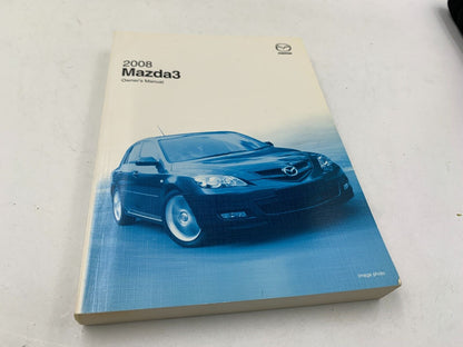 2008 Mazda 3 Owners Manual Handbook With Case OEM F02B38056