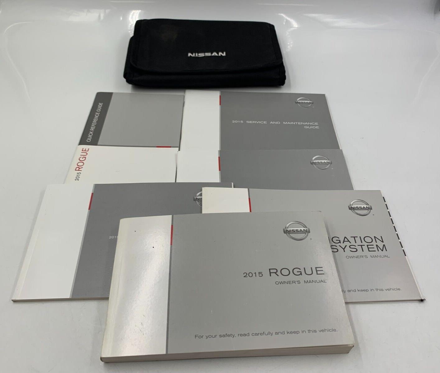 2015 Nissan Rogue Owners Manual Handbook Set with Case OEM C02B53042