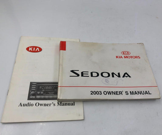 2003 Kia Sedona Owners Manual Handbook Set OEM E02B27019