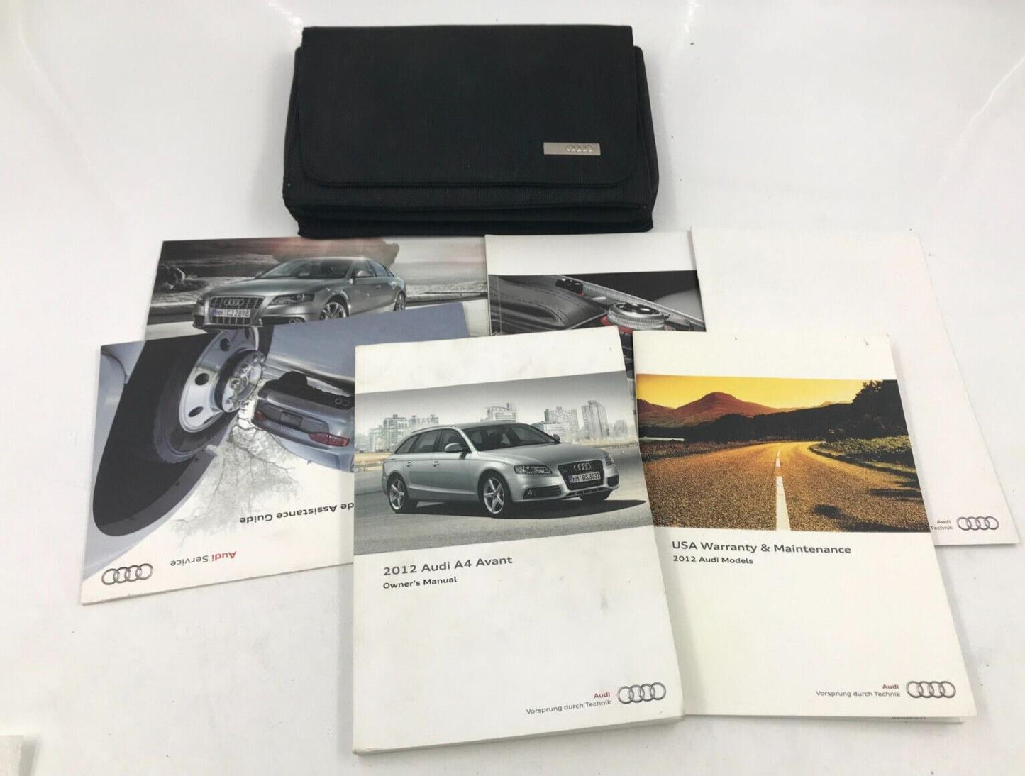 2012 Audi A4 Owners Manual Handbook Set with Case OEM F02B22052