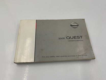 2005 Nissan Quest Owners Manual Set Handbook OEM G03B53040