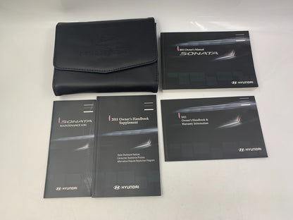 2011 Hyundai Sonata Owners Manual Handbook Set with Case OEM F03B23029