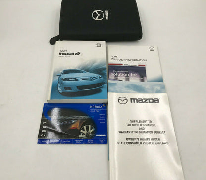 2007 Mazda 6 Owners Manual with Case OEM F02B44067