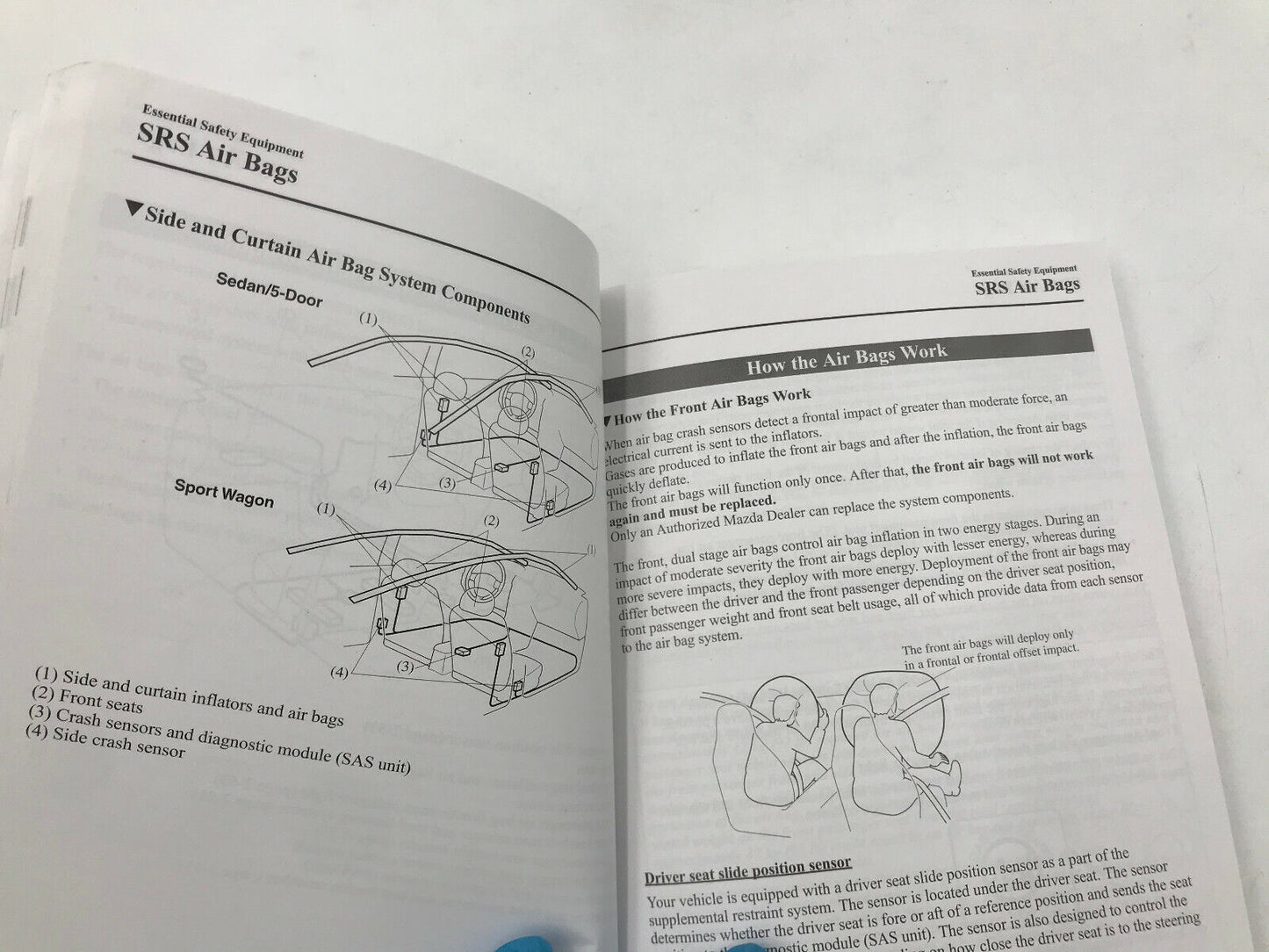 2007 Mazda 6 Owners Manual with Case OEM F02B44067